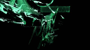 Fantezi kaotik renkli fraktal desen. Soyut Fraktal şekiller. 3D render resimde arka plan veya duvar kağıdı