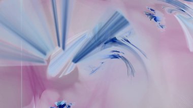 Fantezi kaotik renkli fraktal desen. Soyut Fraktal şekiller. 3D render resimde arka plan veya duvar kağıdı