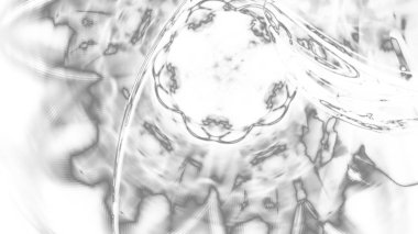 Fantezi kaotik renkli fraktal desen. Soyut Fraktal şekiller. 3D render resimde arka plan veya duvar kağıdı