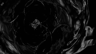 Fantezi kaotik renkli fraktal desen. Soyut Fraktal şekiller. 3D render resimde arka plan veya duvar kağıdı