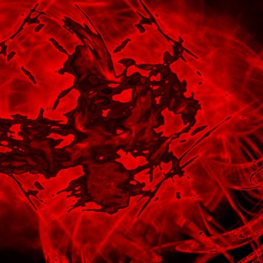 Fantezi kaotik renkli fraktal desen. Soyut Fraktal şekiller. 3D render resimde arka plan veya duvar kağıdı