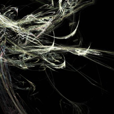 Fantezi kaotik renkli fraktal desen. Soyut Fraktal şekiller. 3D render resimde arka plan veya duvar kağıdı