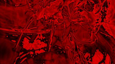 Fantezi kaotik renkli fraktal desen. Soyut Fraktal şekiller. 3D render resimde arka plan veya duvar kağıdı