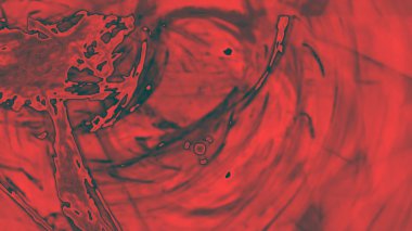 Fantezi kaotik renkli fraktal desen. Soyut Fraktal şekiller. 3D render resimde arka plan veya duvar kağıdı