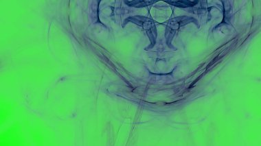 Fantezi kaotik renkli fraktal desen. Soyut Fraktal şekiller. 3D render resimde arka plan veya duvar kağıdı