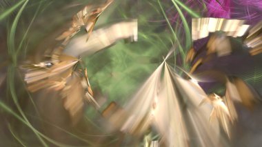 Fantezi kaotik renkli fraktal desen. Soyut Fraktal şekiller. 3D render resimde arka plan veya duvar kağıdı