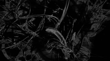 Fantezi kaotik renkli fraktal desen. Soyut Fraktal şekiller. 3D render resimde arka plan veya duvar kağıdı