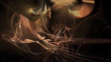 Fantezi kaotik renkli fraktal desen. Soyut Fraktal şekiller. 3D render resimde arka plan veya duvar kağıdı