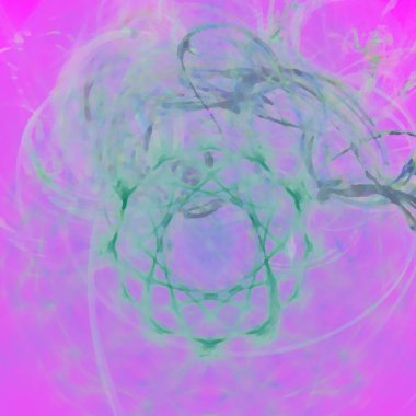 Fantezi kaotik renkli fraktal desen. Soyut Fraktal şekiller. 3D render resimde arka plan veya duvar kağıdı