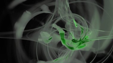 Fantezi kaotik renkli fraktal desen. Soyut Fraktal şekiller. 3D render resimde arka plan veya duvar kağıdı