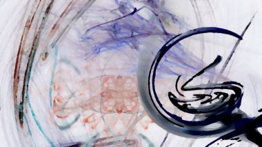 Fantezi kaotik renkli fraktal desen. Soyut Fraktal şekiller. 3D render resimde arka plan veya duvar kağıdı