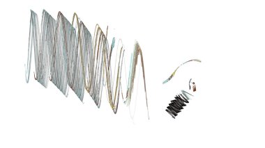 Fantezi kaotik renkli fraktal desen. Soyut Fraktal şekiller. 3D render resimde arka plan veya duvar kağıdı