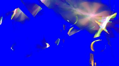 Fantezi kaotik renkli fraktal desen. Soyut Fraktal şekiller. 3D render resimde arka plan veya duvar kağıdı