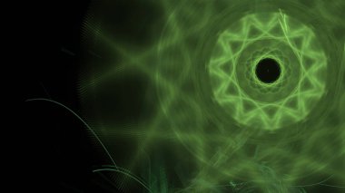 Fantezi kaotik renkli fraktal desen. Soyut Fraktal şekiller. 3D render resimde arka plan veya duvar kağıdı