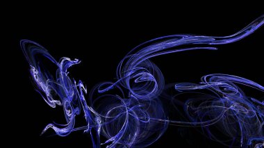 Fantezi kaotik renkli fraktal desen. Soyut Fraktal şekiller. 3D render resimde arka plan veya duvar kağıdı