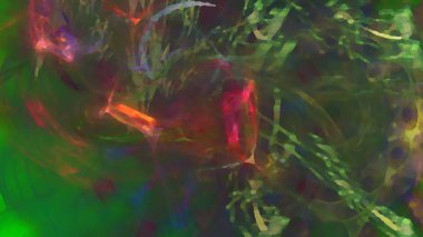 Fantezi kaotik renkli fraktal desen. Soyut Fraktal şekiller. 3D render resimde arka plan veya duvar kağıdı