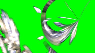 Fantezi kaotik renkli fraktal desen. Soyut Fraktal şekiller. 3D render resimde arka plan veya duvar kağıdı