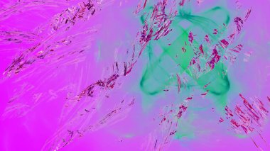 Fantezi kaotik renkli fraktal desen. Soyut Fraktal şekiller. 3D render resimde arka plan veya duvar kağıdı