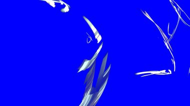 Fantezi kaotik renkli fraktal desen. Soyut Fraktal şekiller. 3D render resimde arka plan veya duvar kağıdı