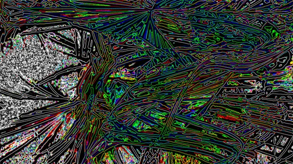 Fantasie chaotische kleurrijke fractale patroon. Abstracte fractale vormen. 3D rendering afbeelding achtergrond of behang — Stockfoto