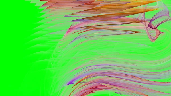Fantastisk kaotisk, fargerik fraktalmønster. Abstrakte fraktalformer. Bakgrunn eller tapeter for 3D-gjengivelse – stockfoto