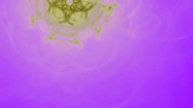 Fantezi kaotik renkli fraktal desen. Soyut Fraktal şekiller. 3D render resimde arka plan veya duvar kağıdı