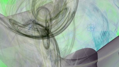 Fantezi kaotik renkli fraktal desen. Soyut Fraktal şekiller. 3D render resimde arka plan veya duvar kağıdı