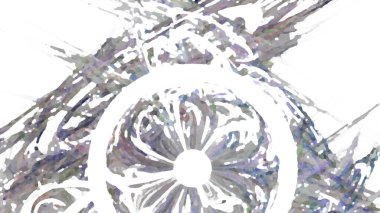 Fantezi kaotik renkli fraktal desen. Soyut Fraktal şekiller. 3D render resimde arka plan veya duvar kağıdı