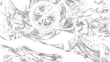 Fantezi kaotik renkli fraktal desen. Soyut Fraktal şekiller. 3D render resimde arka plan veya duvar kağıdı