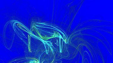 Fantezi kaotik renkli fraktal desen. Soyut Fraktal şekiller. 3D render resimde arka plan veya duvar kağıdı