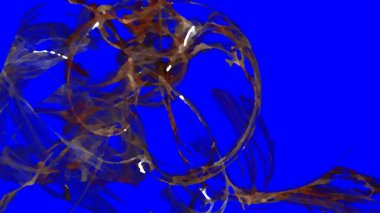 Fantezi kaotik renkli fraktal desen. Soyut Fraktal şekiller. 3D render resimde arka plan veya duvar kağıdı