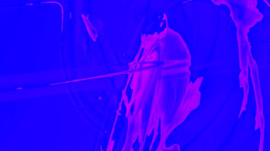 Fantezi kaotik renkli fraktal desen. Soyut Fraktal şekiller. 3D render resimde arka plan veya duvar kağıdı