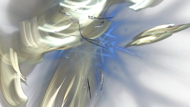 Fantezi kaotik renkli fraktal desen. Soyut Fraktal şekiller. 3D render resimde arka plan veya duvar kağıdı