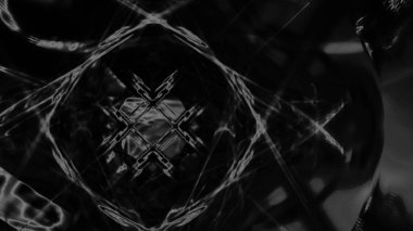 Fantezi kaotik renkli fraktal desen. Soyut Fraktal şekiller. 3D render resimde arka plan veya duvar kağıdı