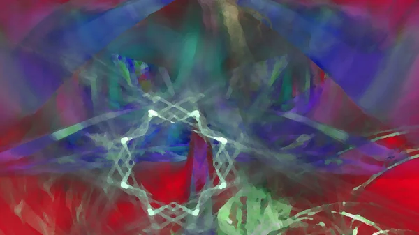 Fantasía caótica patrón fractal colorido. Formas fractales abstractas. Fondo de ilustración de representación 3D o fondo de pantalla —  Fotos de Stock