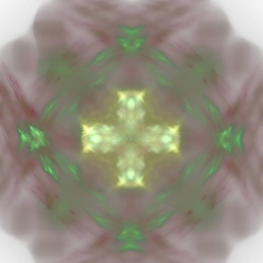 Fantezi kaotik renkli fraktal desen. Soyut Fraktal şekiller. 3D render resimde arka plan veya duvar kağıdı