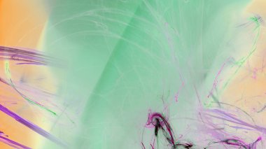 Fantezi kaotik renkli fraktal desen. Soyut Fraktal şekiller. 3D render resimde arka plan veya duvar kağıdı