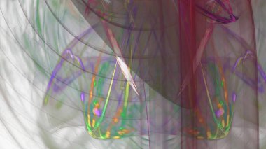 Fantezi kaotik renkli fraktal desen. Soyut Fraktal şekiller. 3D render resimde arka plan veya duvar kağıdı