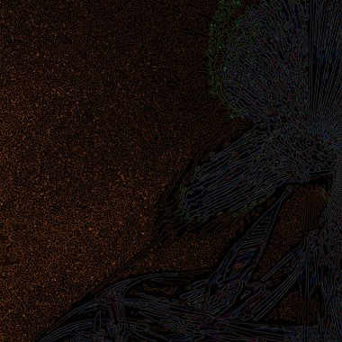 Fantezi kaotik renkli fraktal desen. Soyut Fraktal şekiller. 3D render resimde arka plan veya duvar kağıdı