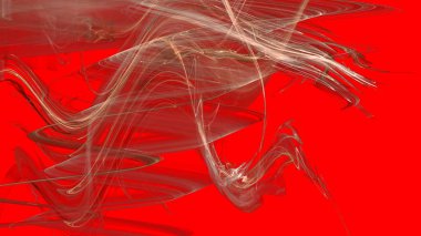 Fantezi kaotik renkli fraktal desen. Soyut Fraktal şekiller. 3D render resimde arka plan veya duvar kağıdı