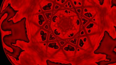 Fantezi kaotik renkli fraktal desen. Soyut Fraktal şekiller. 3D render resimde arka plan veya duvar kağıdı