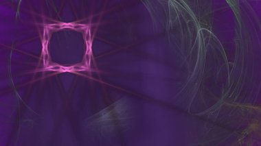 Fantezi kaotik renkli fraktal desen. Soyut Fraktal şekiller. 3D render resimde arka plan veya duvar kağıdı