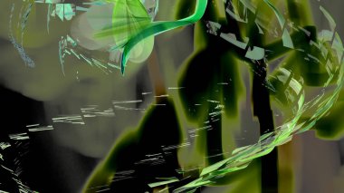 Fantezi kaotik renkli fraktal desen. Soyut Fraktal şekiller. 3D render resimde arka plan veya duvar kağıdı