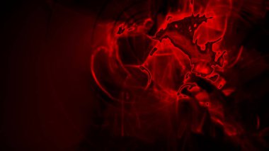 Fantezi kaotik renkli fraktal desen. Soyut Fraktal şekiller. 3D render resimde arka plan veya duvar kağıdı