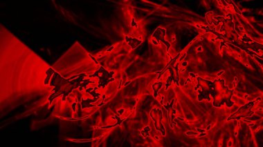 Fantezi kaotik renkli fraktal desen. Soyut Fraktal şekiller. 3D render resimde arka plan veya duvar kağıdı