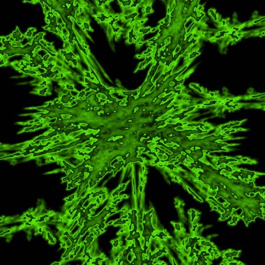 Fantezi kaotik renkli fraktal desen. Soyut Fraktal şekiller. 3D render resimde arka plan veya duvar kağıdı