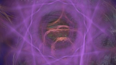Fantezi kaotik renkli fraktal desen. Soyut Fraktal şekiller. 3D render resimde arka plan veya duvar kağıdı