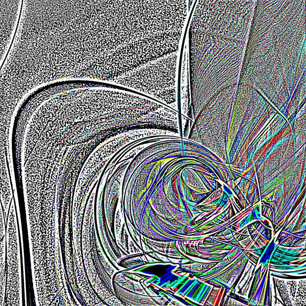 Fantasie chaotische kleurrijke fractale patroon. Abstracte fractale vormen. 3D rendering afbeelding achtergrond of behang — Stockfoto