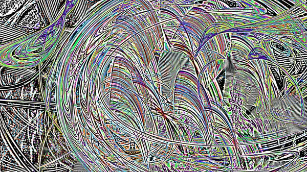 Fantasie chaotische kleurrijke fractale patroon. Abstracte fractale vormen. 3D rendering afbeelding achtergrond of behang — Stockfoto