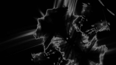 Fantezi kaotik renkli fraktal desen. Soyut Fraktal şekiller. 3D render resimde arka plan veya duvar kağıdı